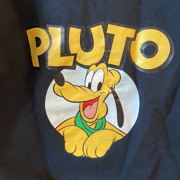 DISNEY | Pluto Black Hooded Zippered Cotton Sweatshirt unisex Small - Picture 4 of 8